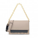 Audree medium shoulder bag in taupe Kaos Icon
