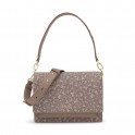 Bolsa transversal Audree Kaos Mini Lines média taupe