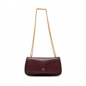 Piccola borsa a tracolla con catena metallica con logo monogramma