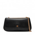 Piccola borsa a tracolla con catena metallica con logo monogramma