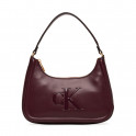 Borsa a tracolla con logo monogramma inciso