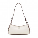 Borsa a tracolla con logo monogramma in metallo