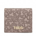 Petit portefeuille taupe Kaos Mini Lines