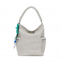 Mochila efecto piel logo grande