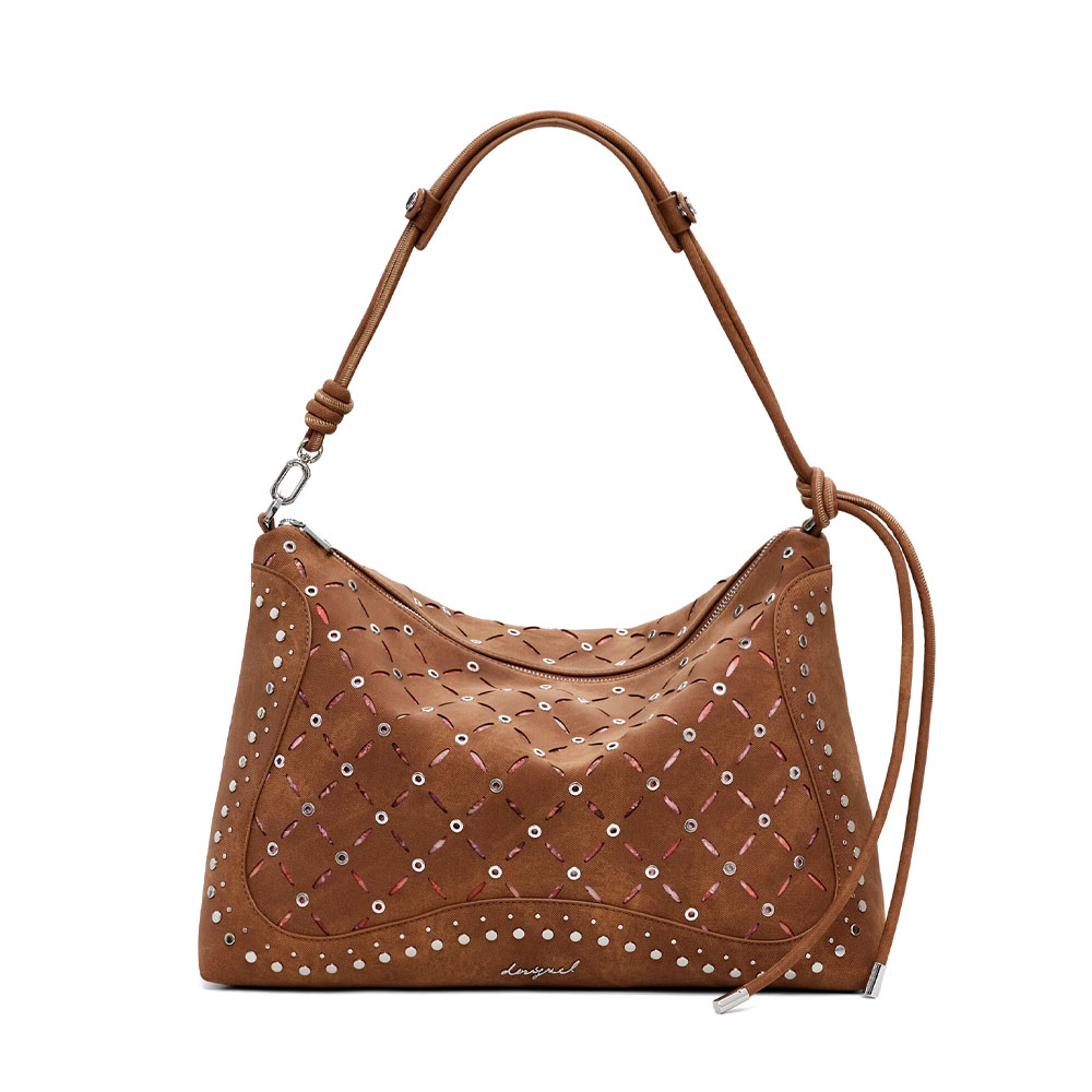 Desigual Borse da donna, articoli da toeletta e valigie Borsa media effetto pelle fustellata