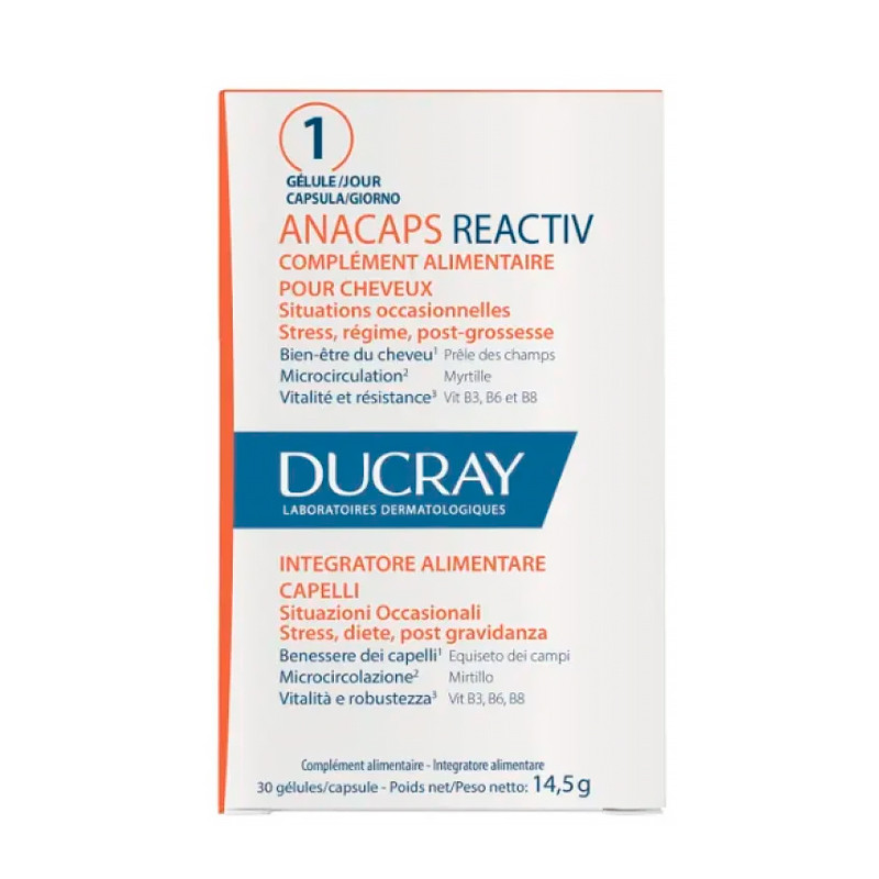 Ducray Hair Treatment Anacaps Reactiv Hair Care Capsules