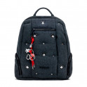 Sac à dos en jean Mickey de taille moyenne