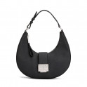 Sac hobo avec fermoir tournant et logo