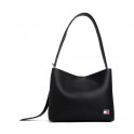Hobo bag with logo badge