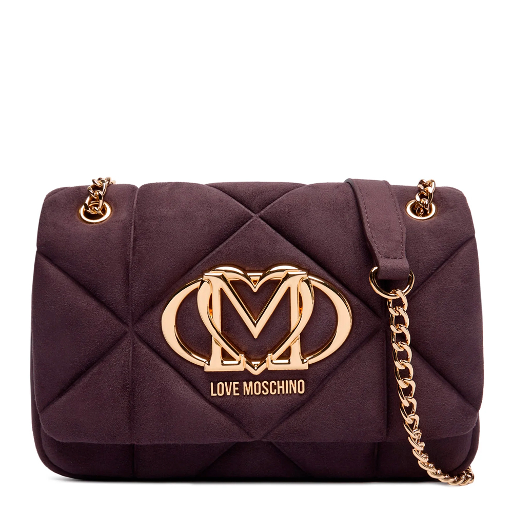 Love Moschino Borse da donna, articoli da toeletta e valigie Borsa Viola in velluto goffrato