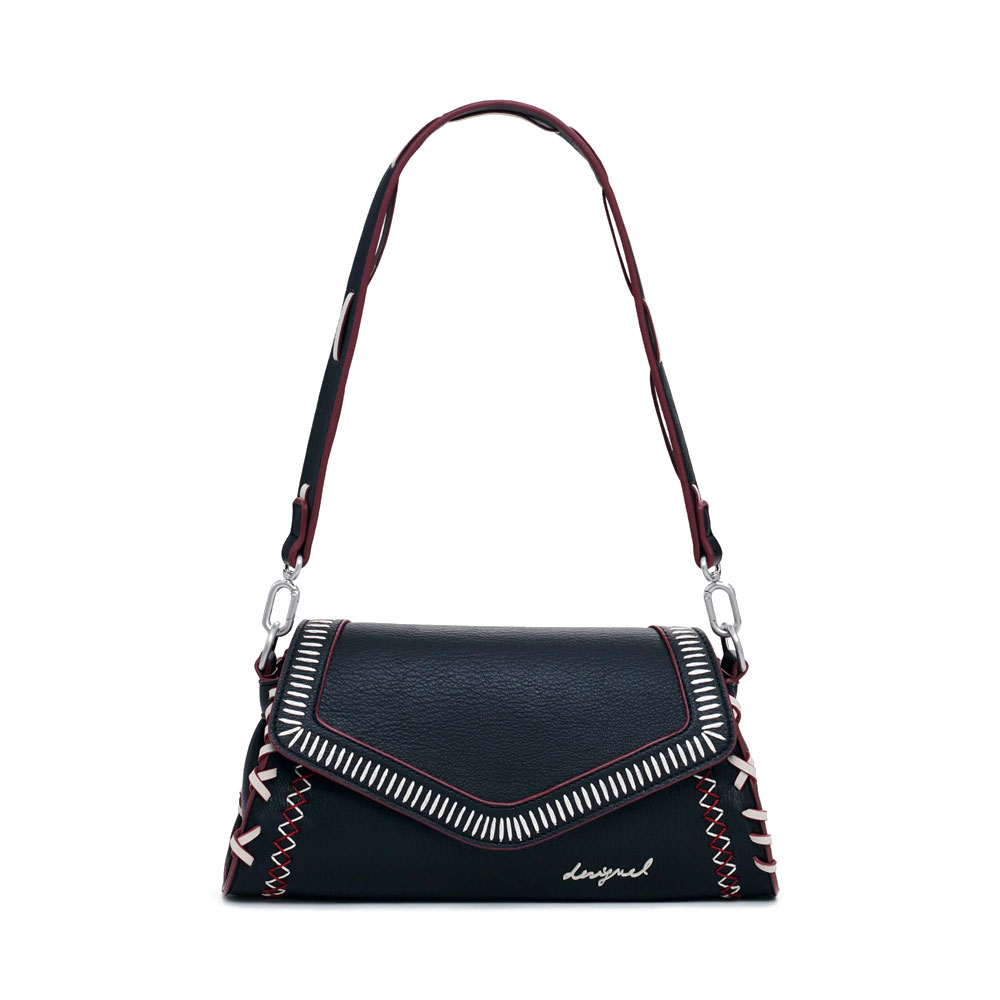 Desigual Borse da donna, articoli da toeletta e valigie Borsa media effetto pelle con cuciture