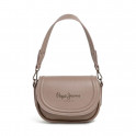 Faux leather bag with flap