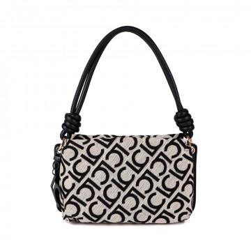 flocked-lc-jacquard-fabric-shoulder-bag
