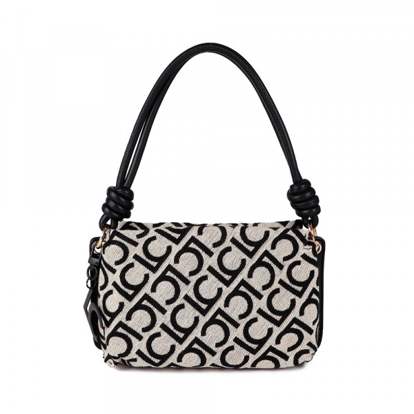 flocked-lc-jacquard-fabric-shoulder-bag