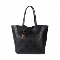 Borsa shopper monogrammata con logo a diamante