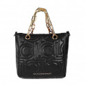 Mini bolsa de compras acolchoada com logotipo
