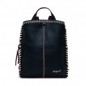 Mochila pespuntes efecto piel grande