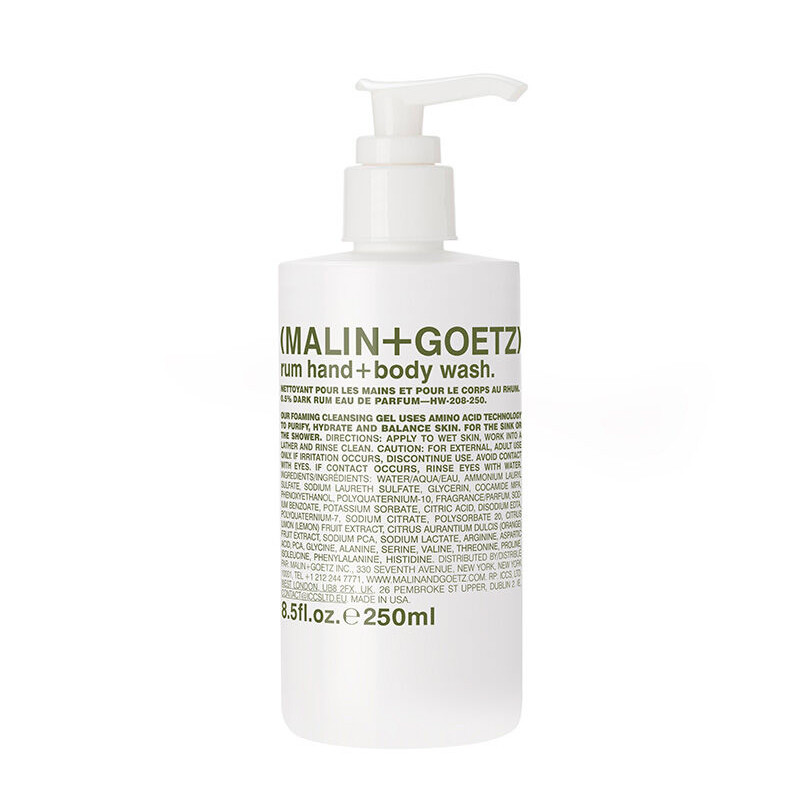 Malin+Goetz Women's Light Bath Products For Rum Hand + Body Wash Bath Gel