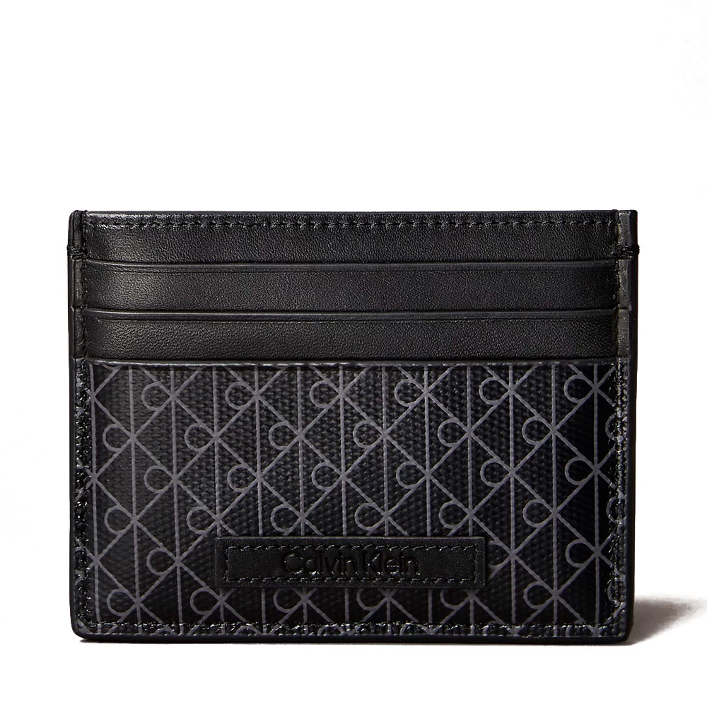 Calvin Klein Jeans  Wallets and purses for men Business card holder with all-over monogram logo