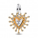 Charm Colgante Doble Corazón Radiante 764141C01