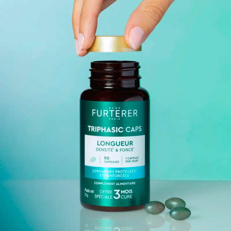 Rene Furterer Triphasic Caps Cabellos Largos Densidad & Fuerza 90 Cápsulas