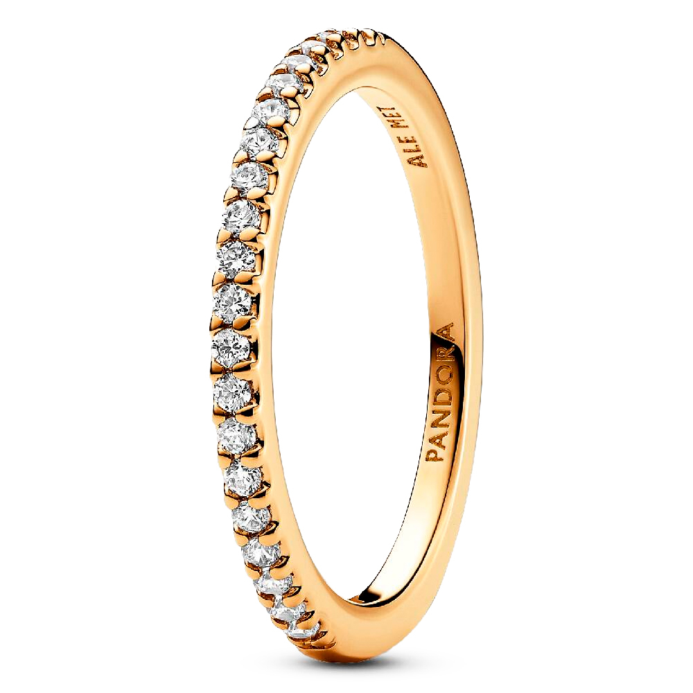 Pandora Gold/Golden Rings Brilliant Band Ring 162999C01