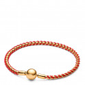 Snake Chain Bracelet Red Cord 563816C01