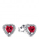 red-raised-heart-stud-earrings