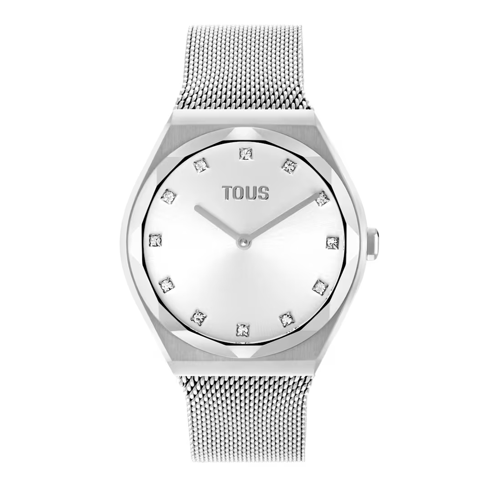 Tous Reloj Analógico Con Brazalete De Acero Karat Round Mesh