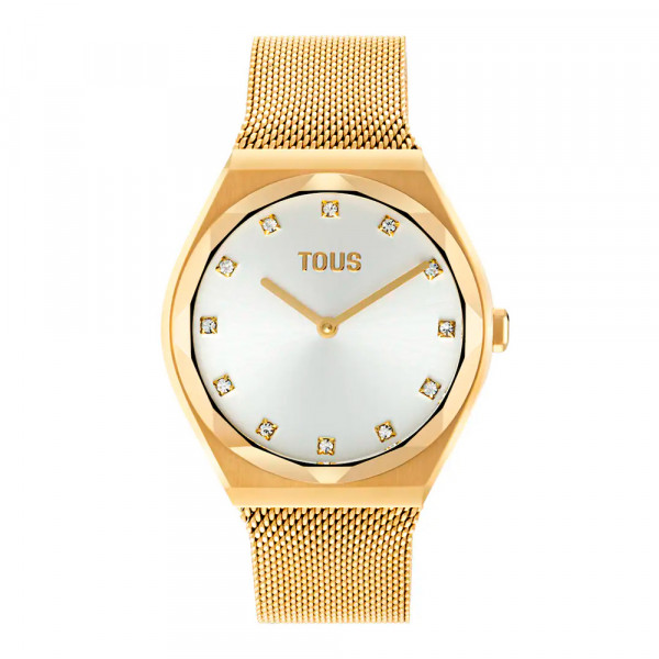 analog-watch-with-karat-round-mesh-gold-steel-bracelet