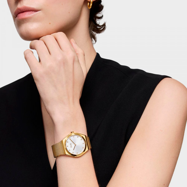analog-watch-with-karat-round-mesh-gold-steel-bracelet