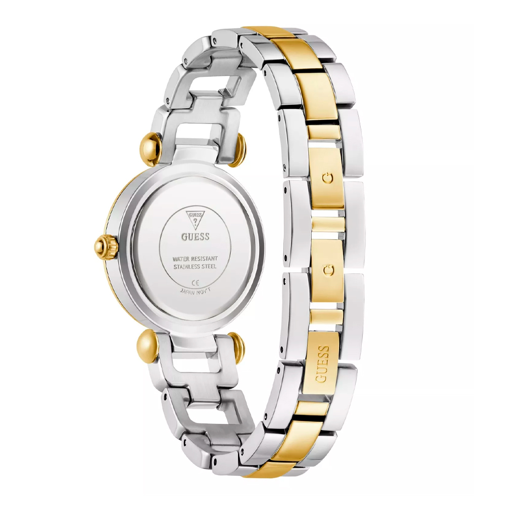 GUESS Reloj analógico 'Ginger' oro / verde oscuro / plata – imagen 4