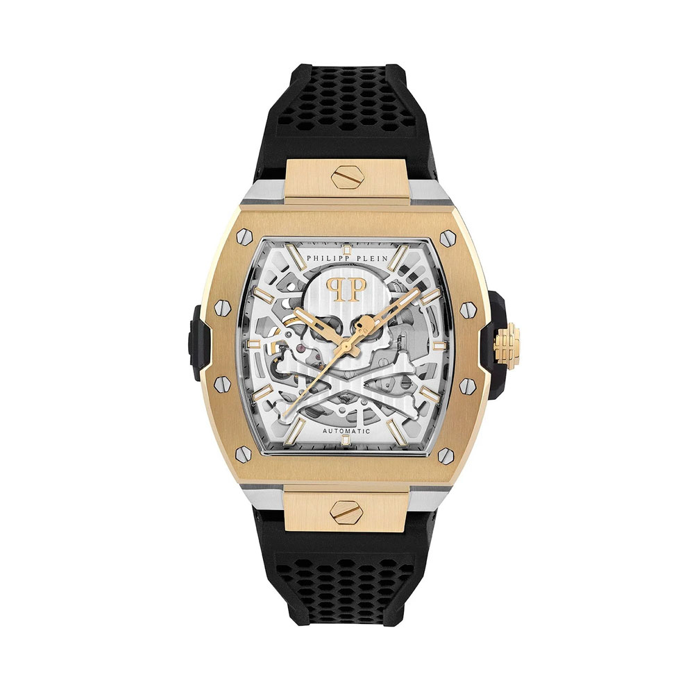 Philipp Plein Hombre Negro Relojes Reloj The Skeleton Automatico 2.0