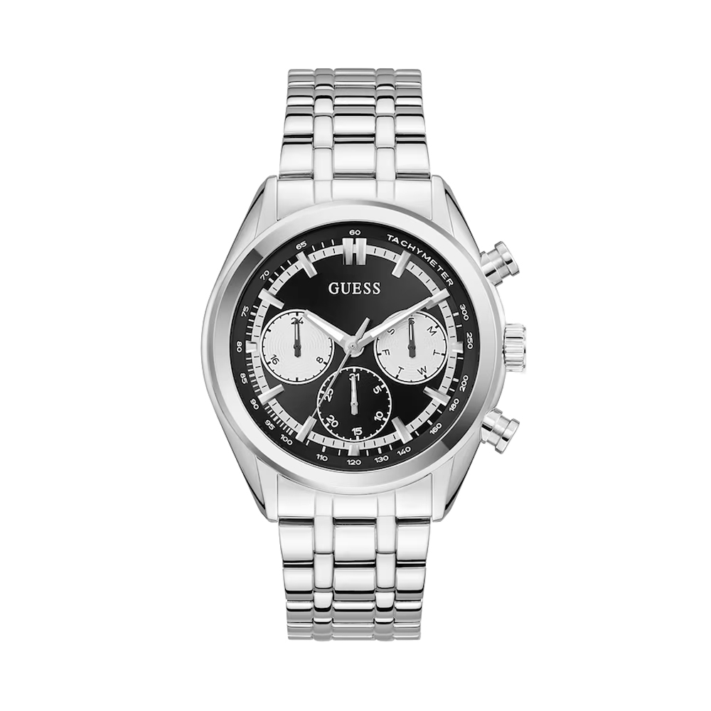 Guess Men's Black/Silver ’S Watches Dawson Watch