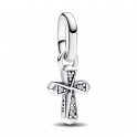 Pandora ME 793044C01 Mini Shiny Cross Pendant Charm