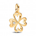 Pandora ME 763034C01 Charm m&eacute;daillon coeur tr&egrave;fle &agrave; quatre feuilles