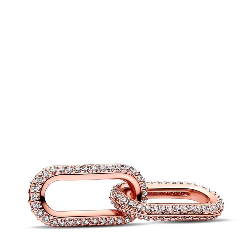 Pandora Gold Bracelets Double Pavé Link Me 789660C01