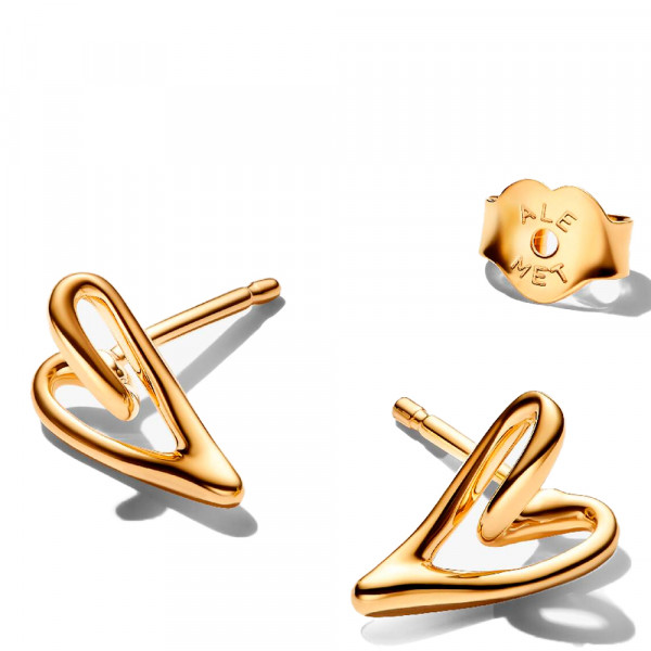 pendientes-de-boton-corazon-pequeno-forma-organica