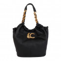 Animal shopper bag with chain detail