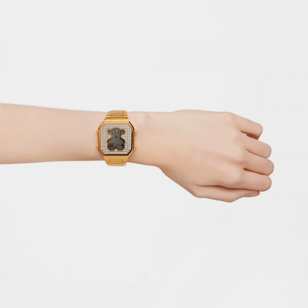 d-bear-digital-watch-with-gold-ipg-steel-bracelet-and-cubic-zirconia