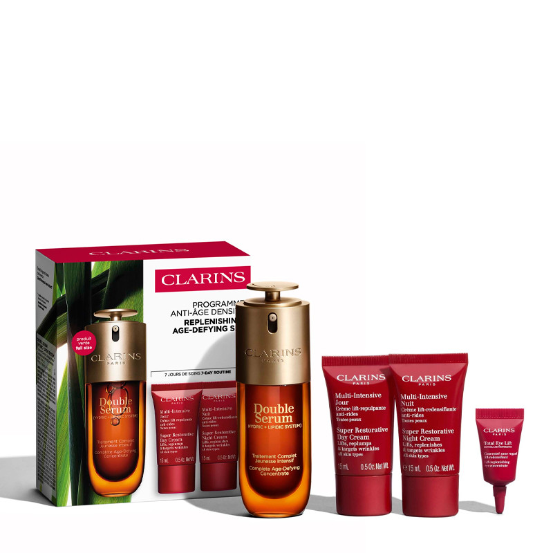 Clarins Women's Cream Face Skin Care Double Serum G9 & Multi Intensive Set