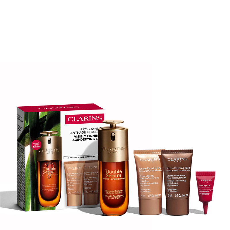 Clarins Women's Face Skin Care Double Serum G9 & Extra Firming Set