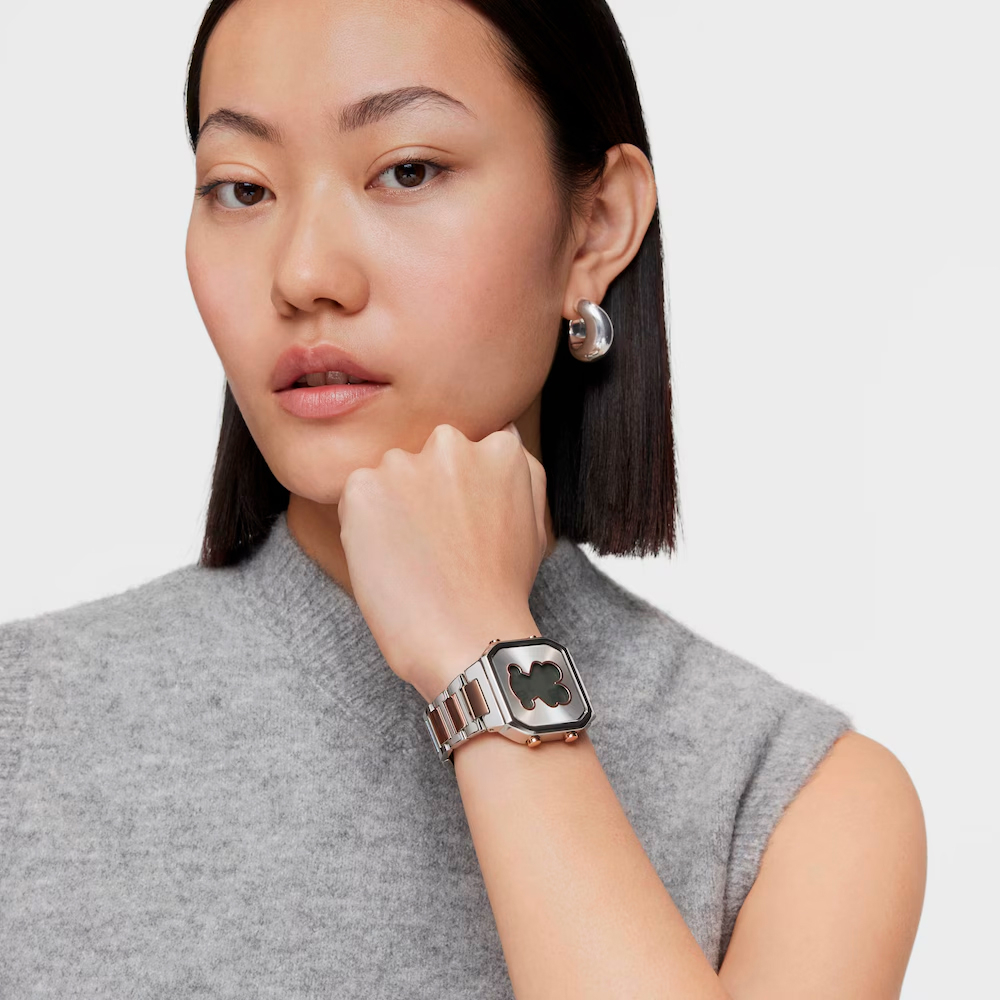 Tous Reloj Digital Con Brazalete De Acero Ss Y Acero Iprg Rosado D-Bear – imagen 2