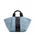 Bolso shopper con logo en relieve