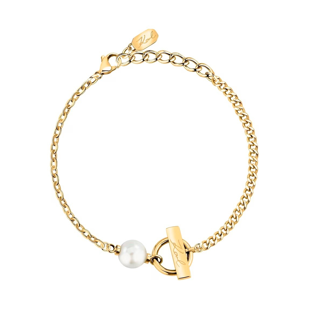 Karl Lagerfeld Armbänder Armband mit Perlenanhänger
