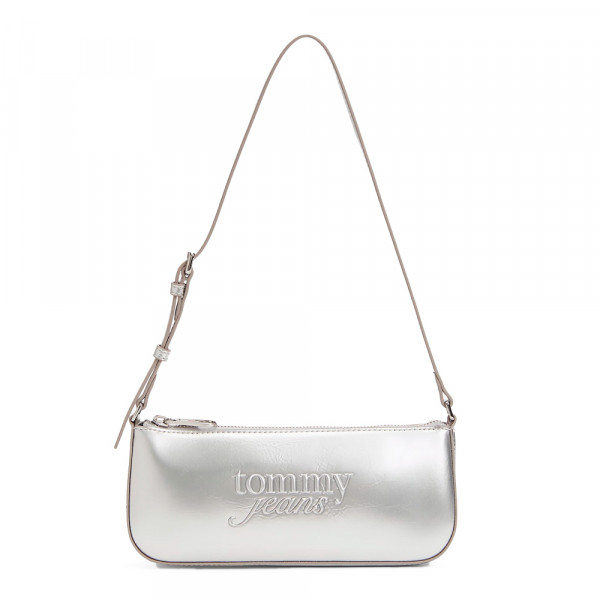 metallic-shoulder-bag-with-textured-logo