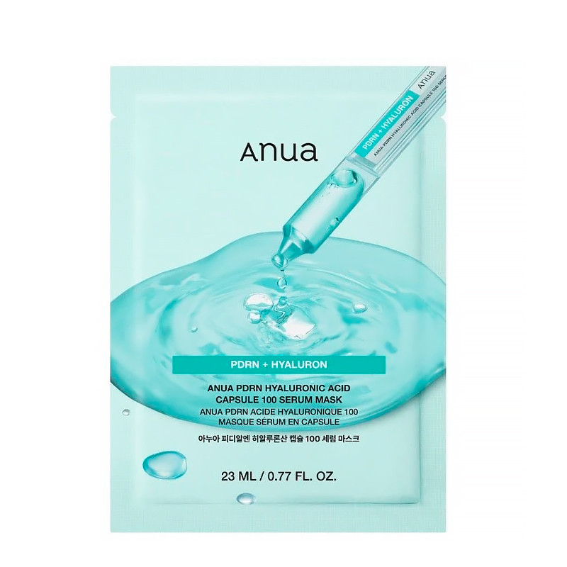 Anua Pdrn Hyaluron 100 Serum Mask a Hydrating And Rejuvenating PDRN Hyaluronic Acid Capsule 100 Serum Mask Mascarilla Hidratación Intensa