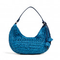 Sac demi-lune en raphia