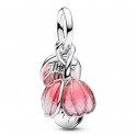 Pendentif Fleur &Eacute;close Bicolore Charm 764453C01