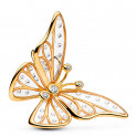 Oversized Butterfly Openwork Charm